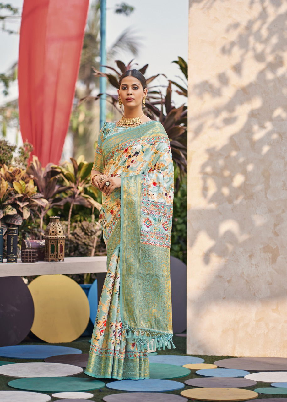Shangrila Aaradhya Digital 2 Heavy Organza Fancy Festive Wear Designer Saree Collection